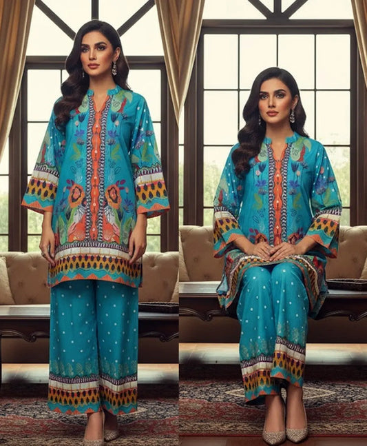 Traditional Printed Two-Piece – Stylish Women’s Outfit - Urban Glam Hub