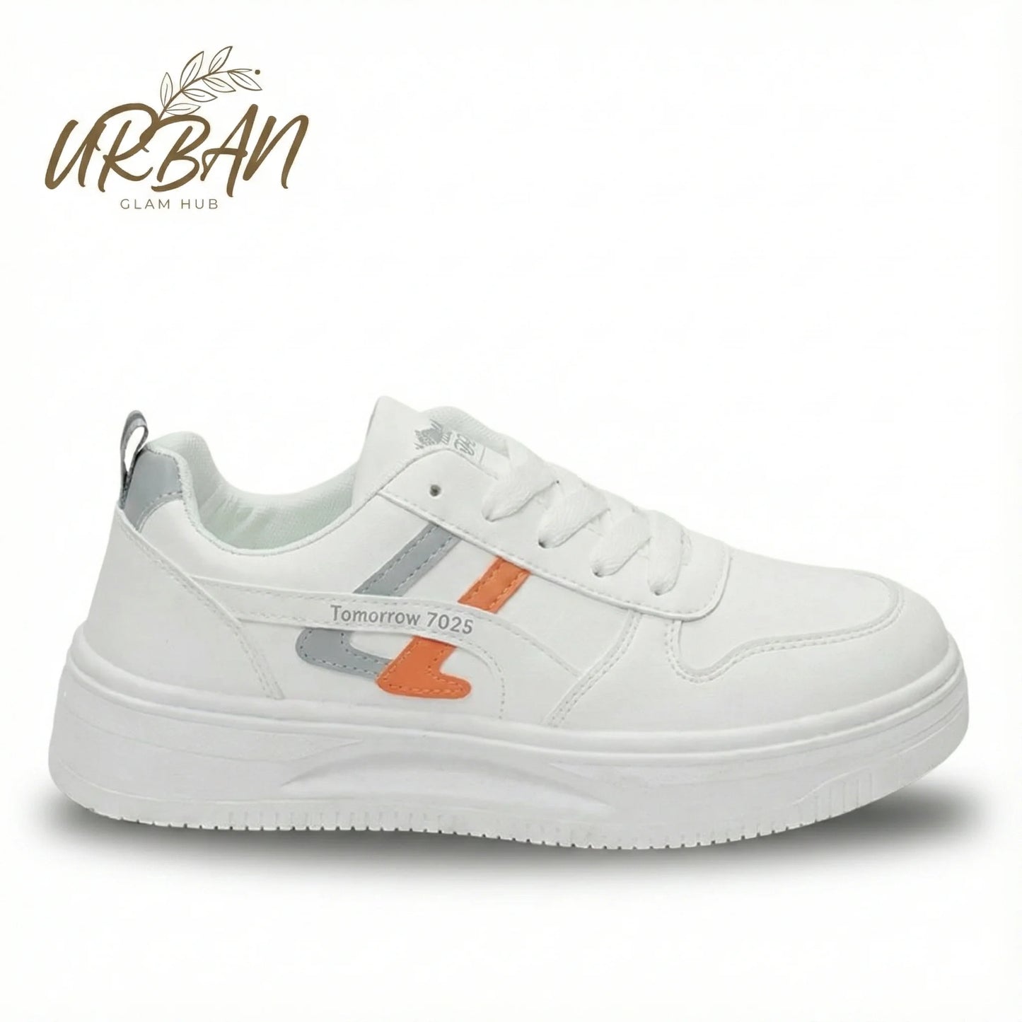 White Platform Low-Top Sneaker for Women | Urban Everyday Style