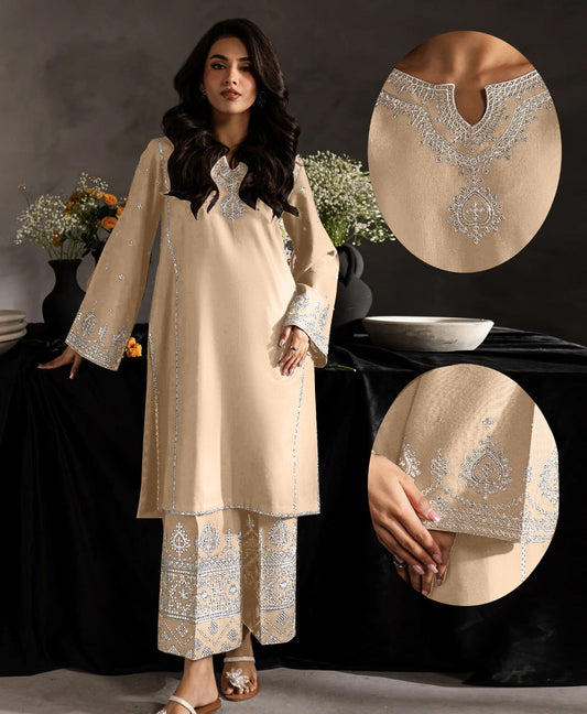 Luxury Embroidered Girls Kurti – Premium Cotton Collection