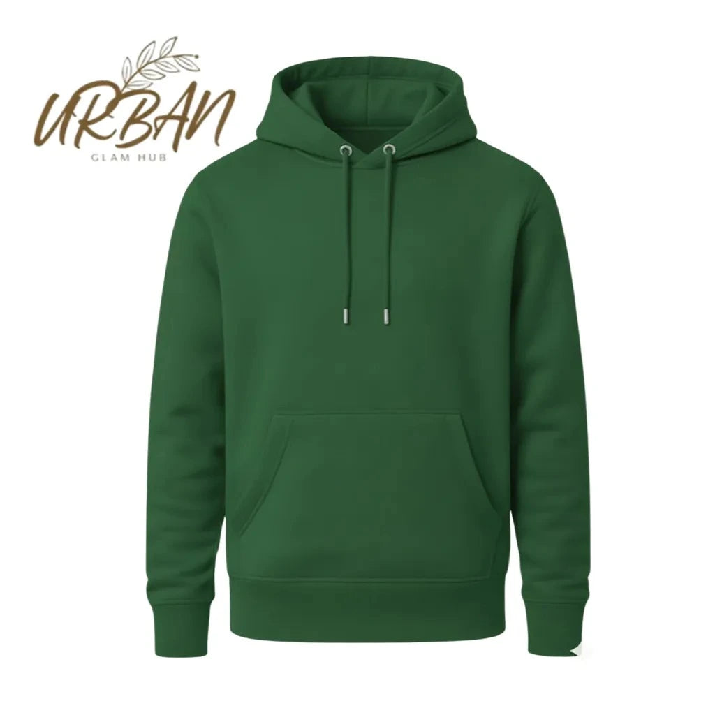 Women’s Classic Green Pullover Hoodie – Comfortable & Stylish