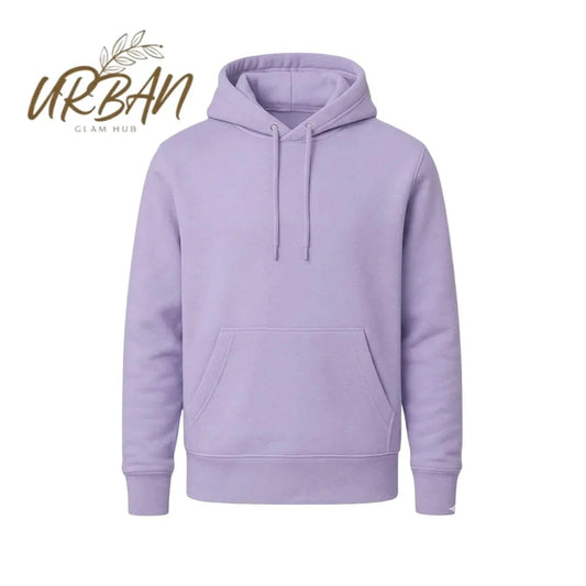 Women’s Classic Light Purple Pullover Hoodie – Comfortable & Stylish