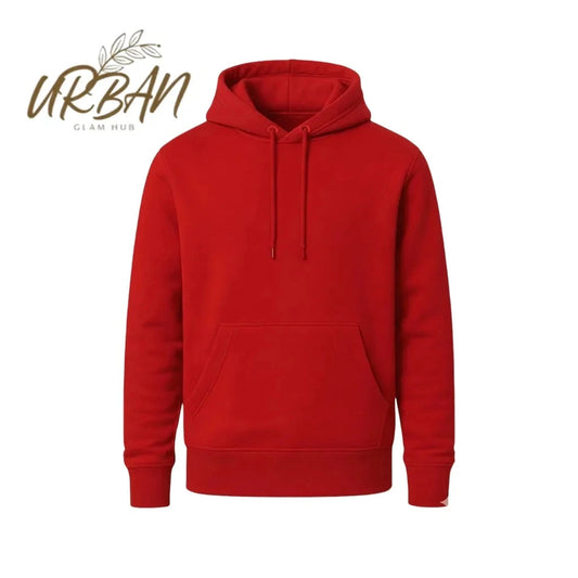 Women’s Classic Red Pullover Hoodie – Comfortable & Stylish