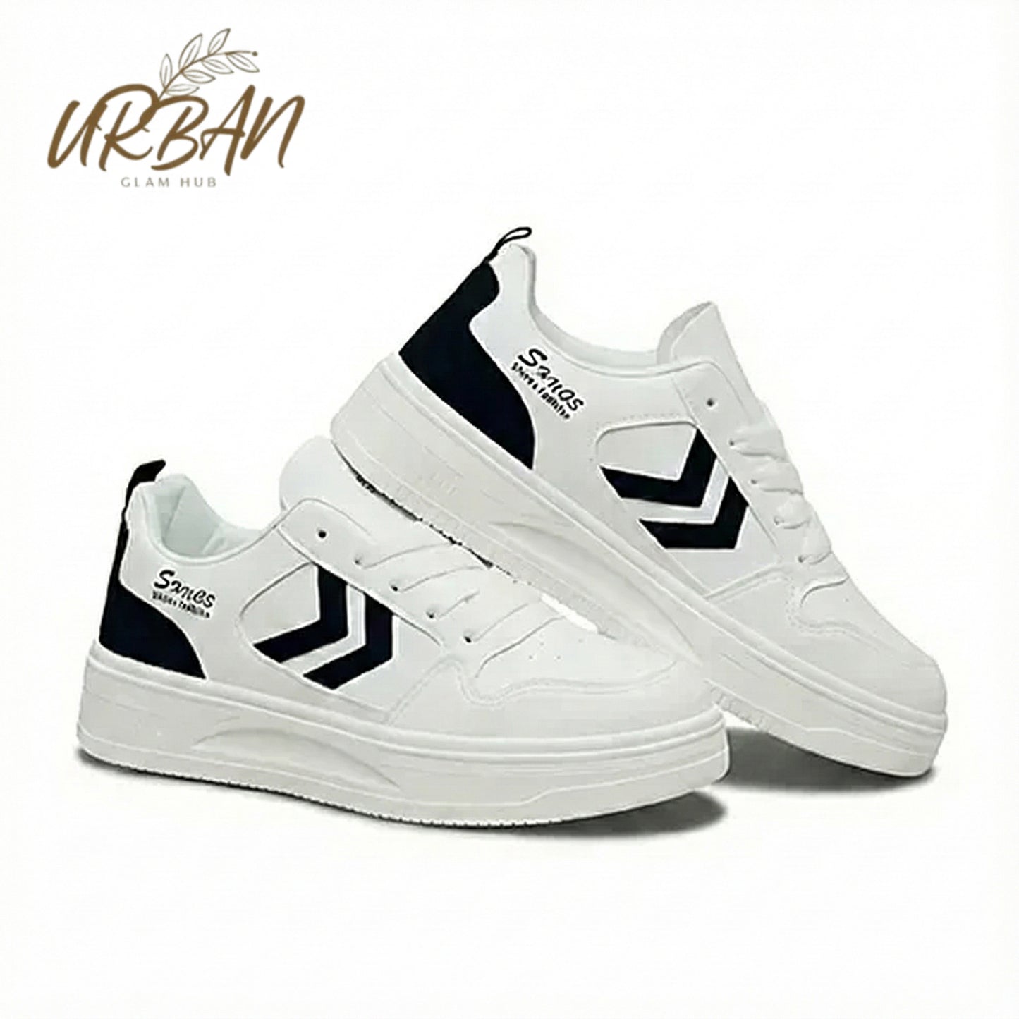 Classic White Sport Sneakers – Comfortable & Stylish Casual Shoes