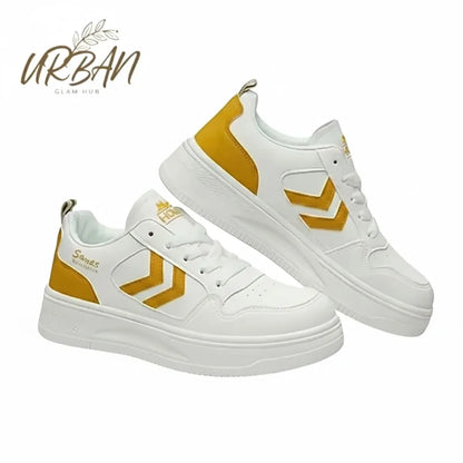 Classic White Sport Sneakers – Comfortable & Stylish Casual Shoes